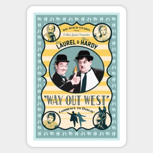 Laurel & Hardy - Way Out West Sticker